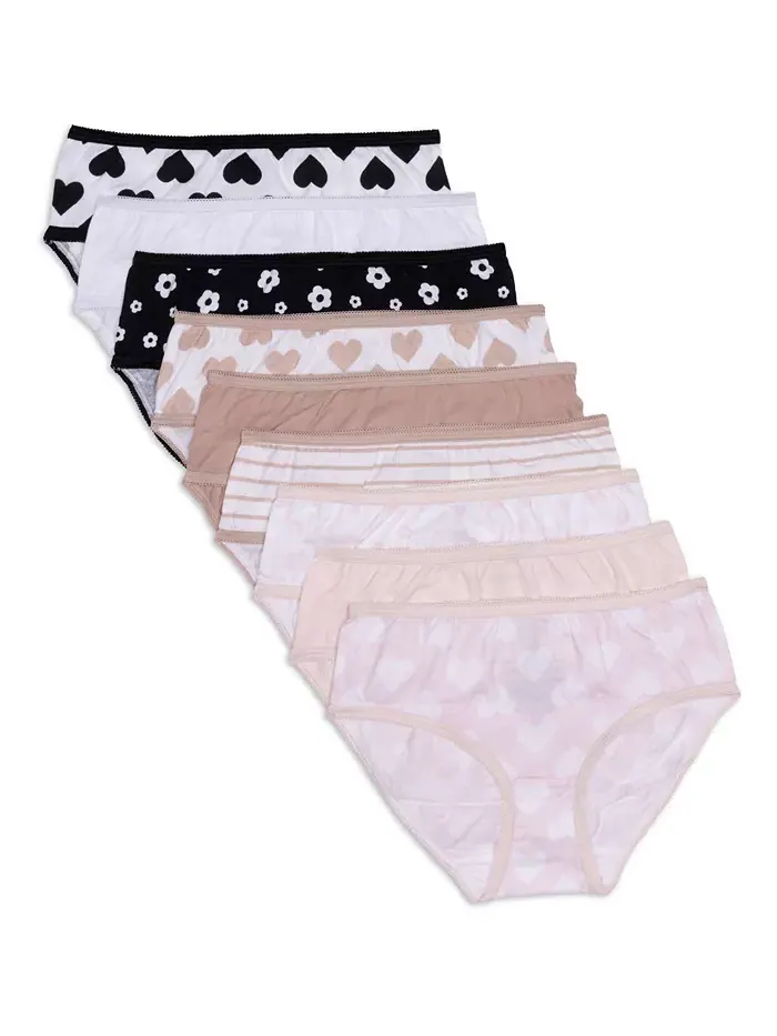 Трусики Little & Big Girls Graphic Basics, 9 штук Maidenform