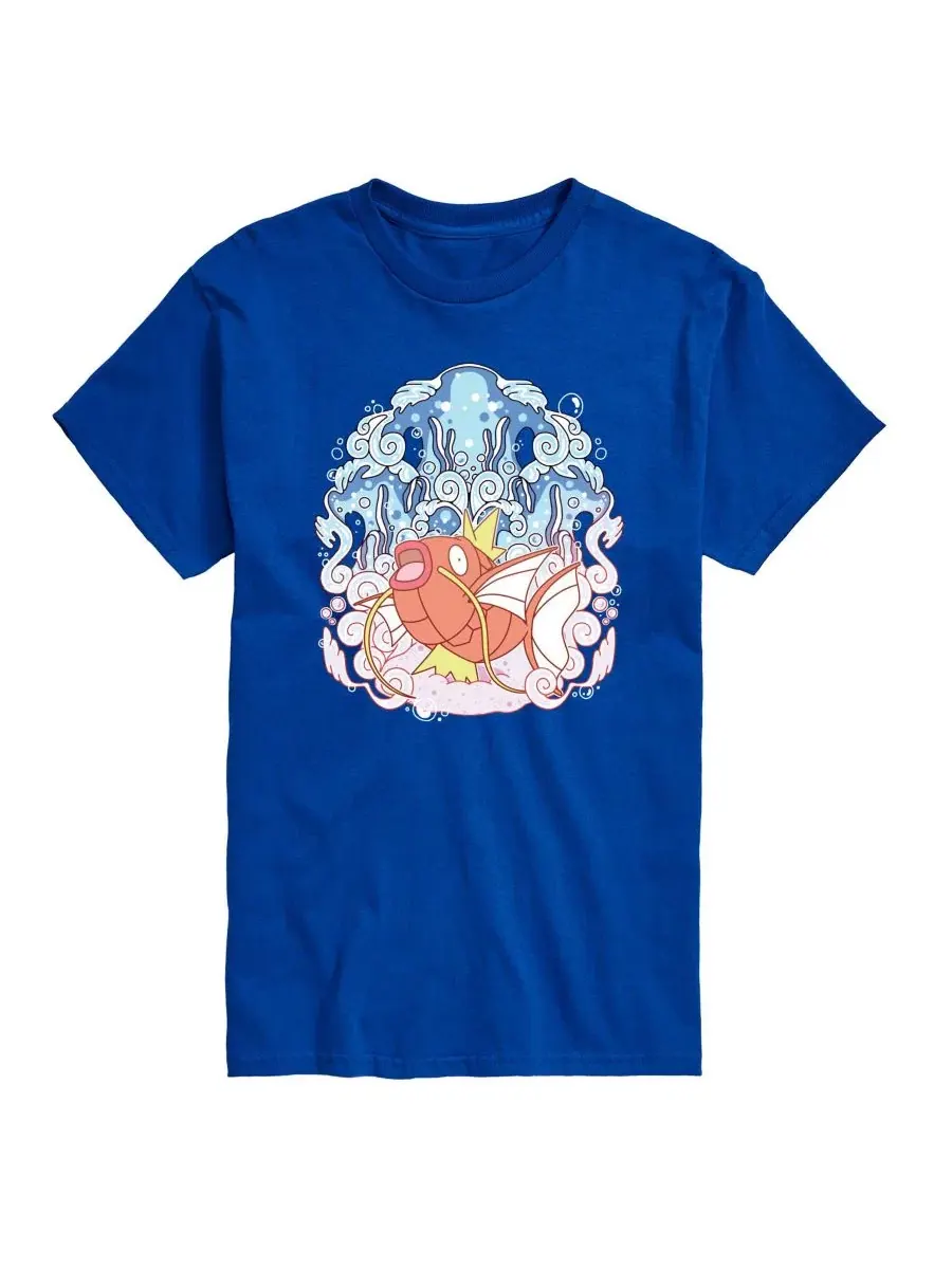 Футболка с принтом Pokemon Magikarp Aquatic Graphic AIRWAVES — изображение 1 из 3, синий
