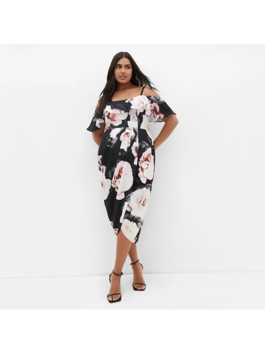 Платье Love Me Do больших размеров CITY CHIC, Austin floral