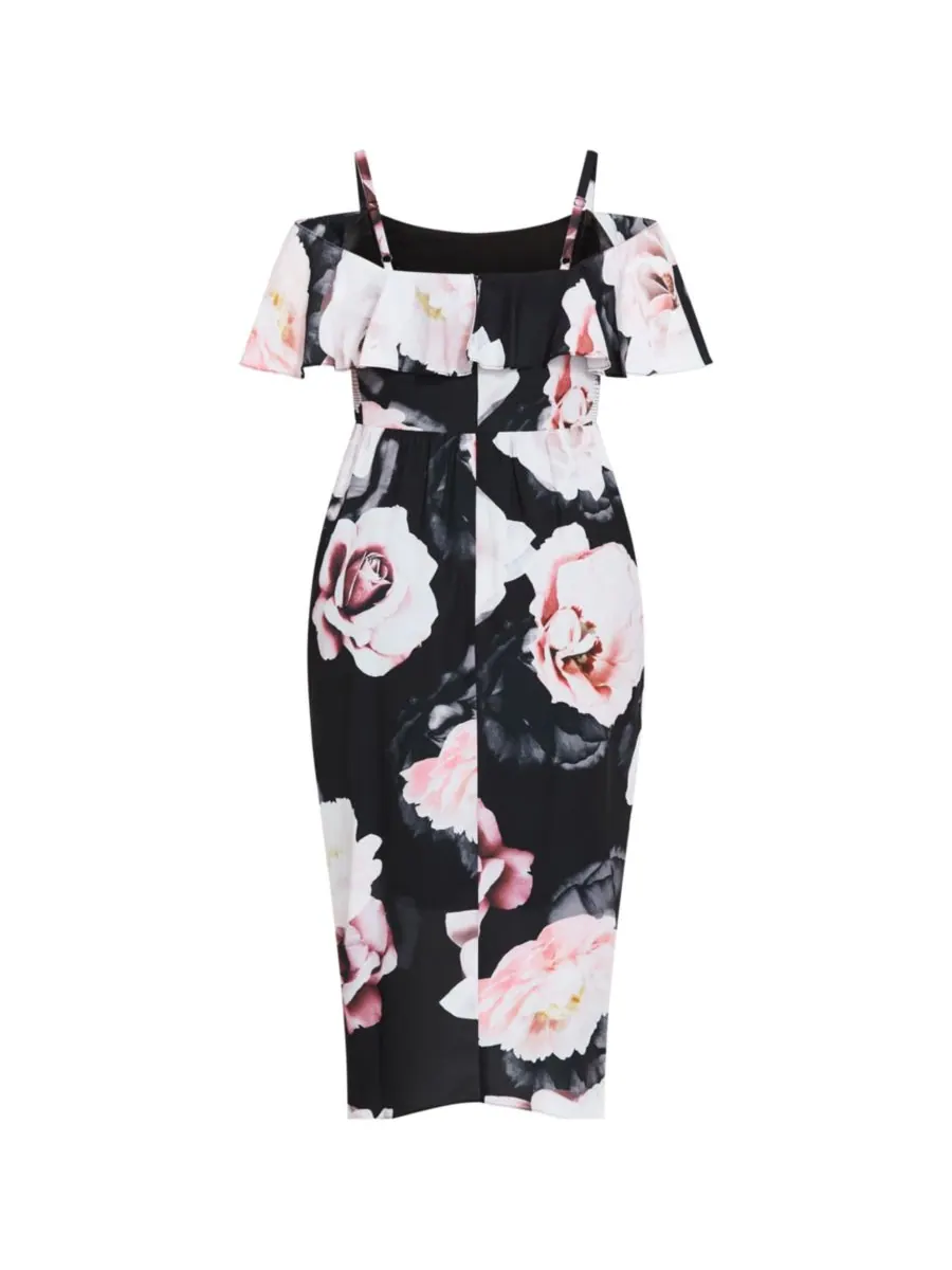 Платье Love Me Do больших размеров CITY CHIC, Austin floral — изображение 4 из 4