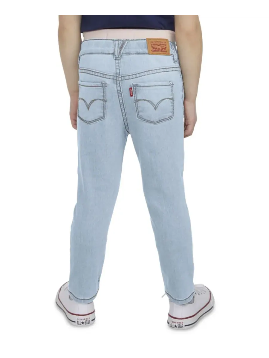 Детские джинсы Brandi Slim-Leg для девочек 2T-4T Levi's — изображение 6 из 8, светлый синий