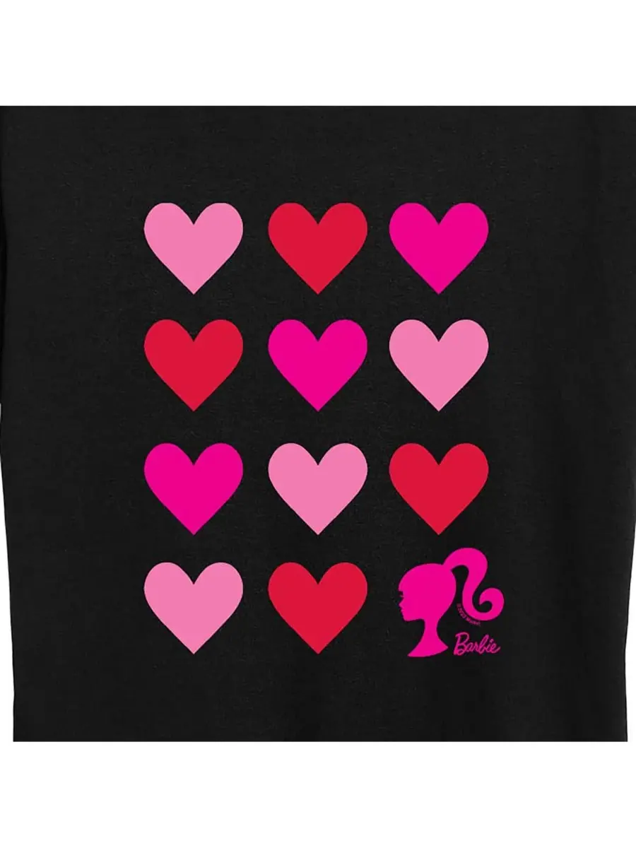 Футболка Air Waves Trendy Plus Size Barbie с графическим принтом ко Дню святого Валентина Hybrid — изображение 3 из 3, черный