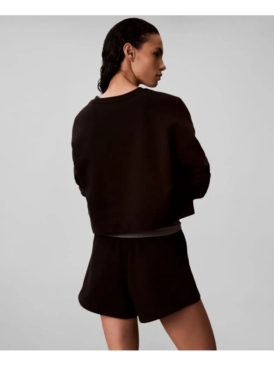 Женская толстовка с круглым вырезом и длинными рукавами Calvin Klein Performance — изображение 5 из 5, черный