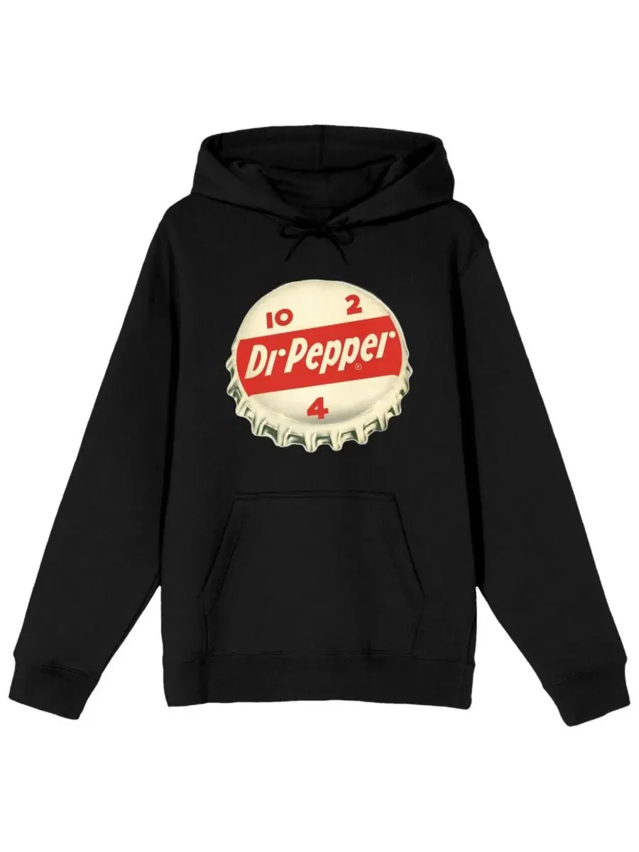 Худи Dr Pepper Bottle Cap с капюшоном и карманом Dr. Pepper — изображение 1 из 2, черный
