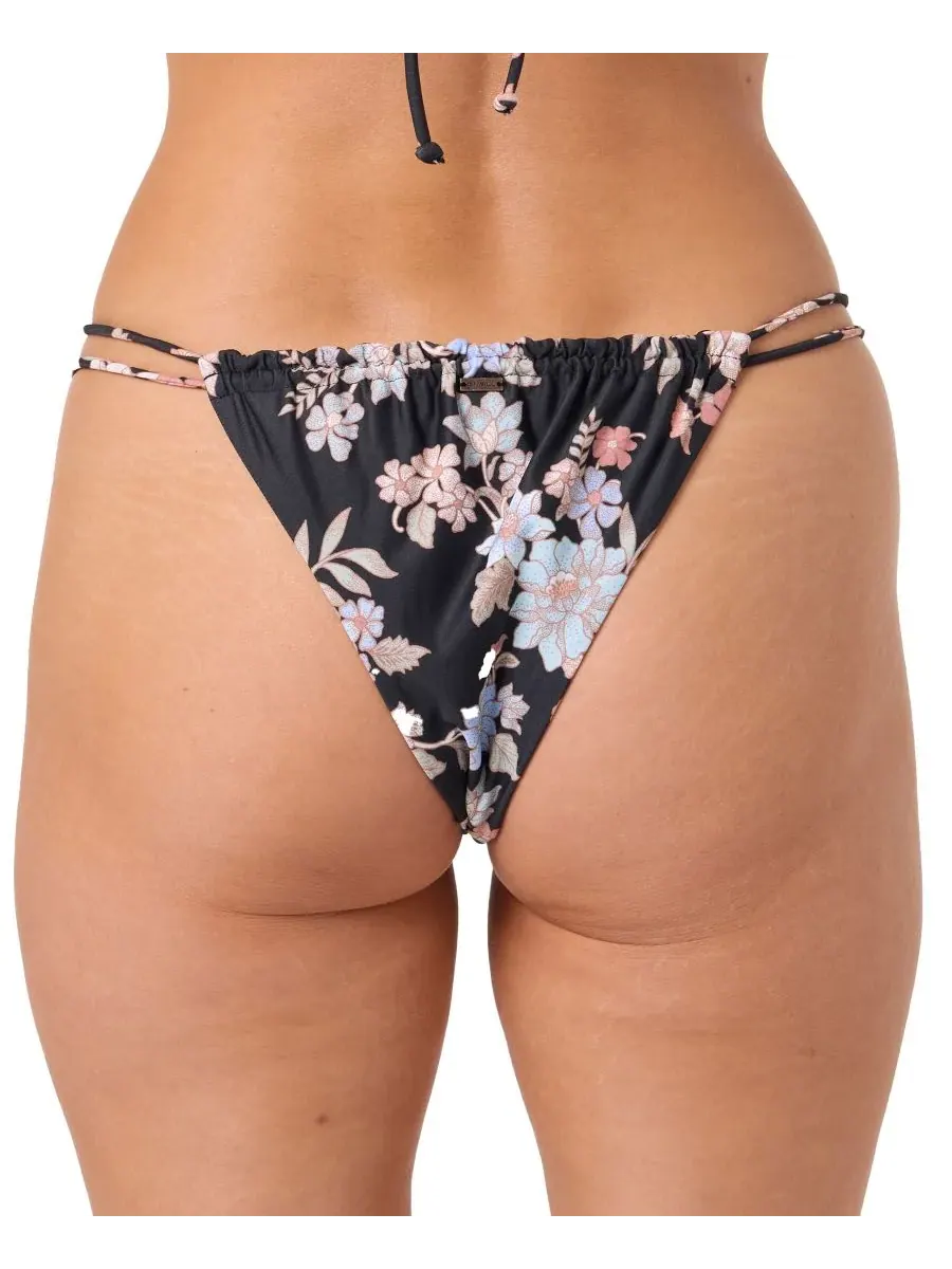 Женские плавки Bali Floral Palos Verdes с открытым верхом O'Neill — изображение 5 из 8, черный