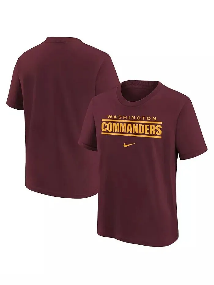 Бордовая футболка с надписью Big Boys Washington Commanders Nike — изображение 1 из 1