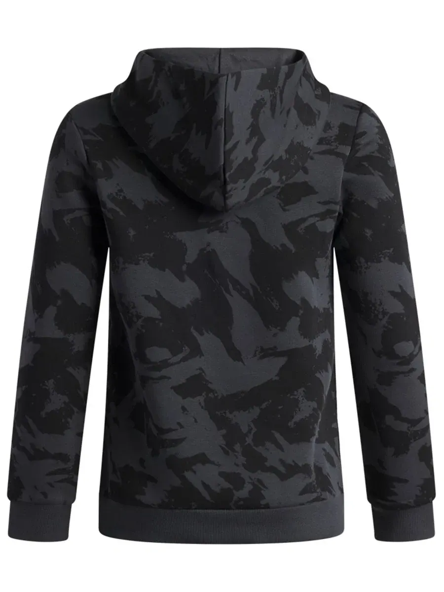 Худи из флиса с принтом Rival Fleece Printed Under Armour — изображение 2 из 3, черный