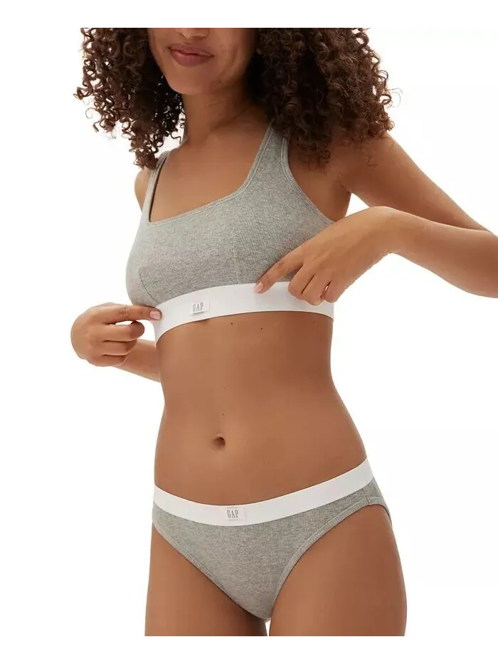 Женское нижнее белье Gap Body Comfort с логотипом GPW01075 — изображение 3 из 3, серый