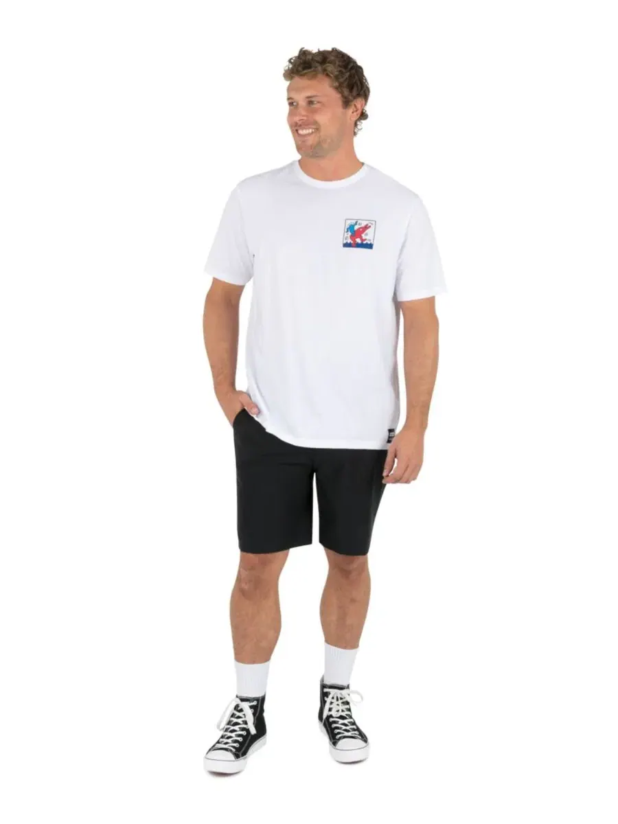 Футболка с коротким рукавом с принтом Dolphin Ride Hurley — изображение 2 из 6, белый