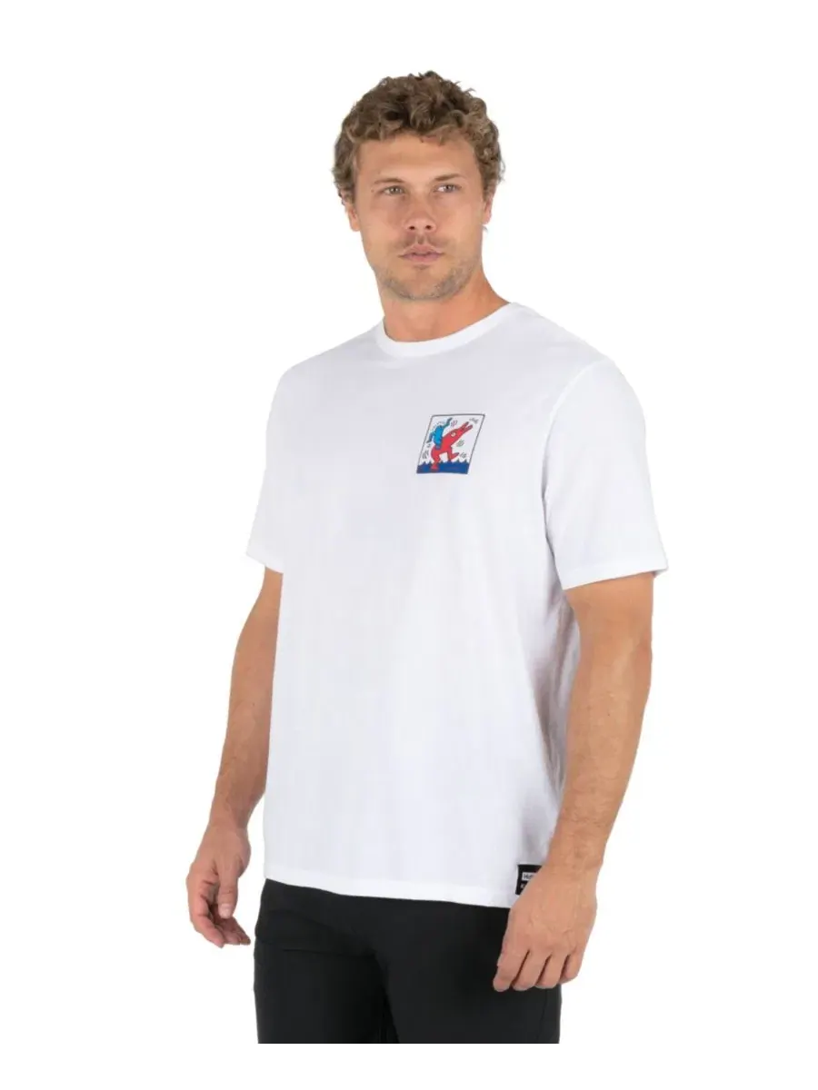 Футболка с коротким рукавом с принтом Dolphin Ride Hurley — изображение 4 из 6, белый