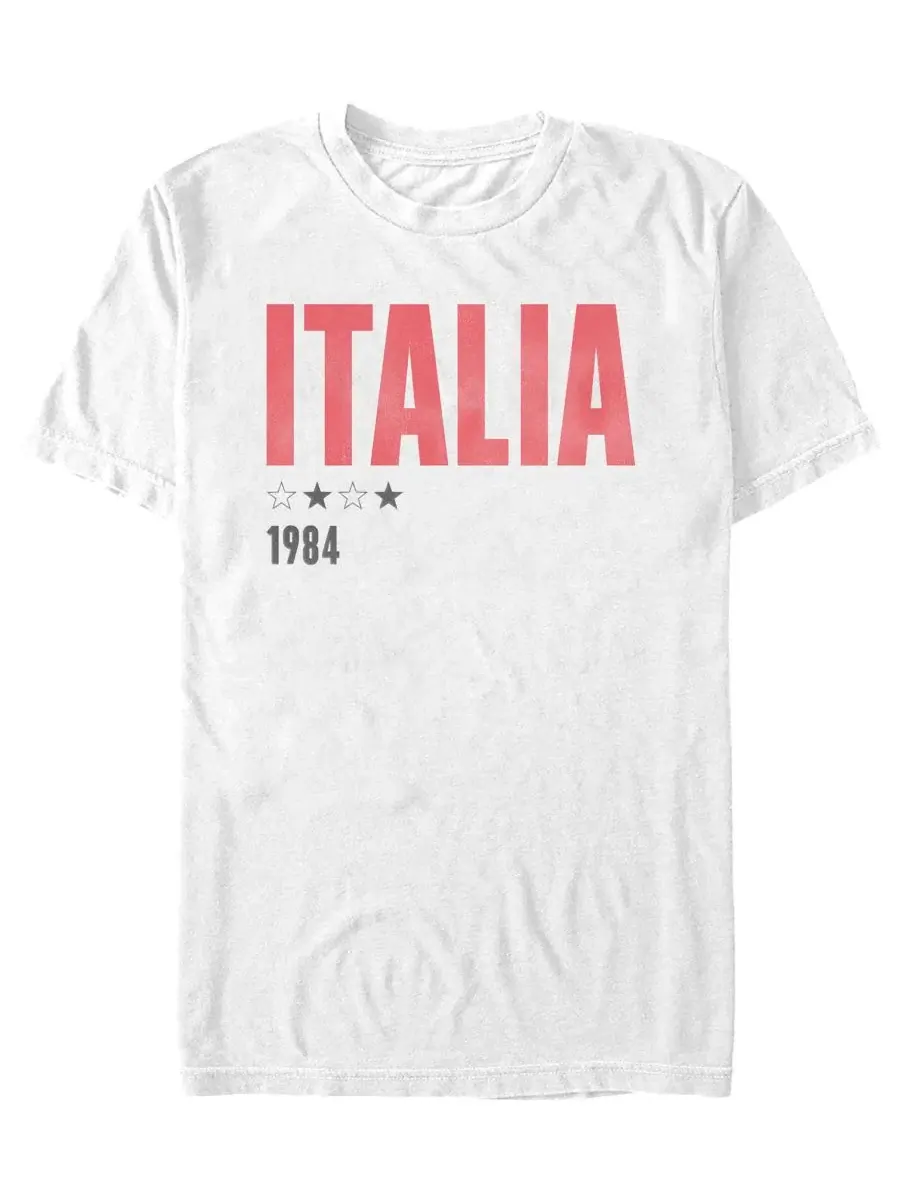 Футболка с круглым вырезом и коротким рукавом Italia 1984 Fifth Sun — изображение 1 из 3, белый