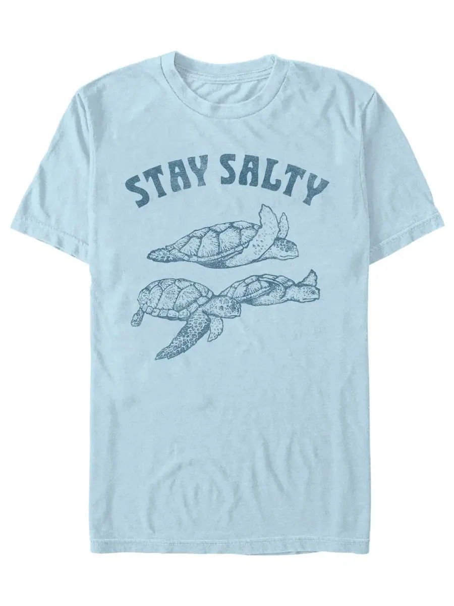 Футболка с принтом Stay Salty Turtles Fifth Sun — изображение 1 из 3, светлый синий