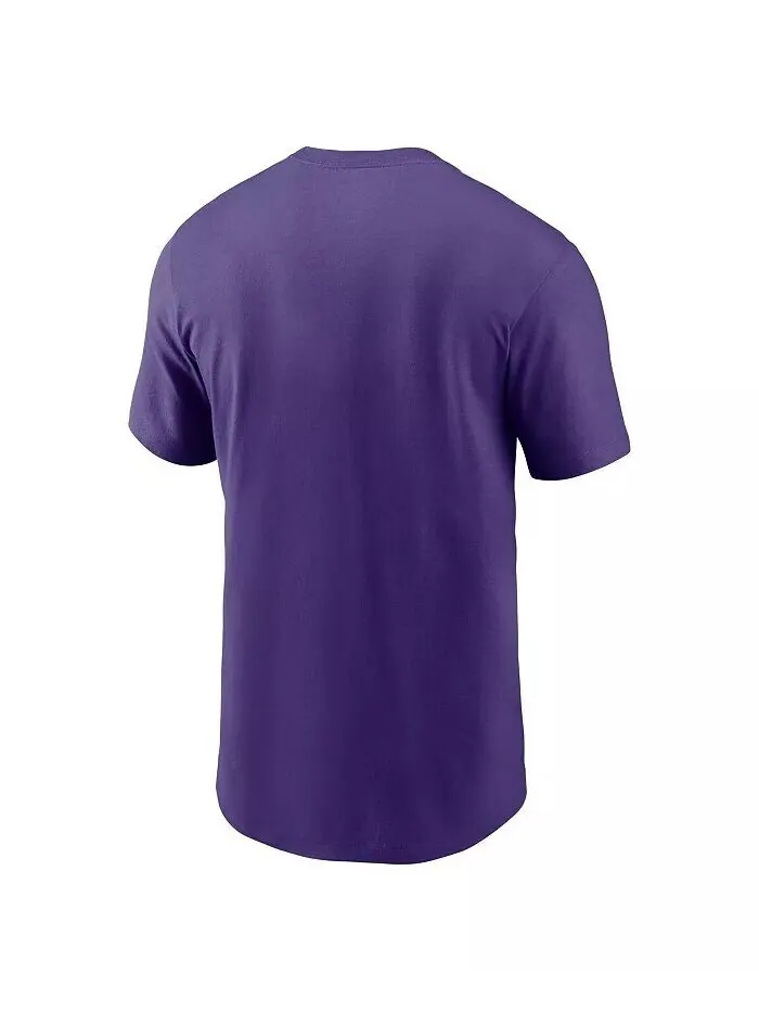 Мужская фиолетовая футболка Minnesota Vikings Primetime Wordmark Essential Nike — изображение 2 из 3