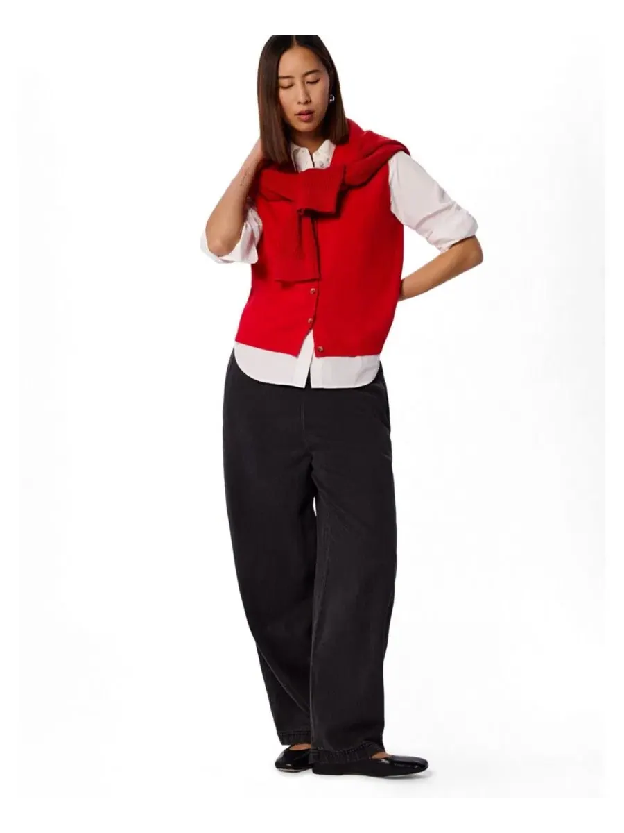 Женский топ-борцовка с V-образным вырезом, на пуговицах Whistles