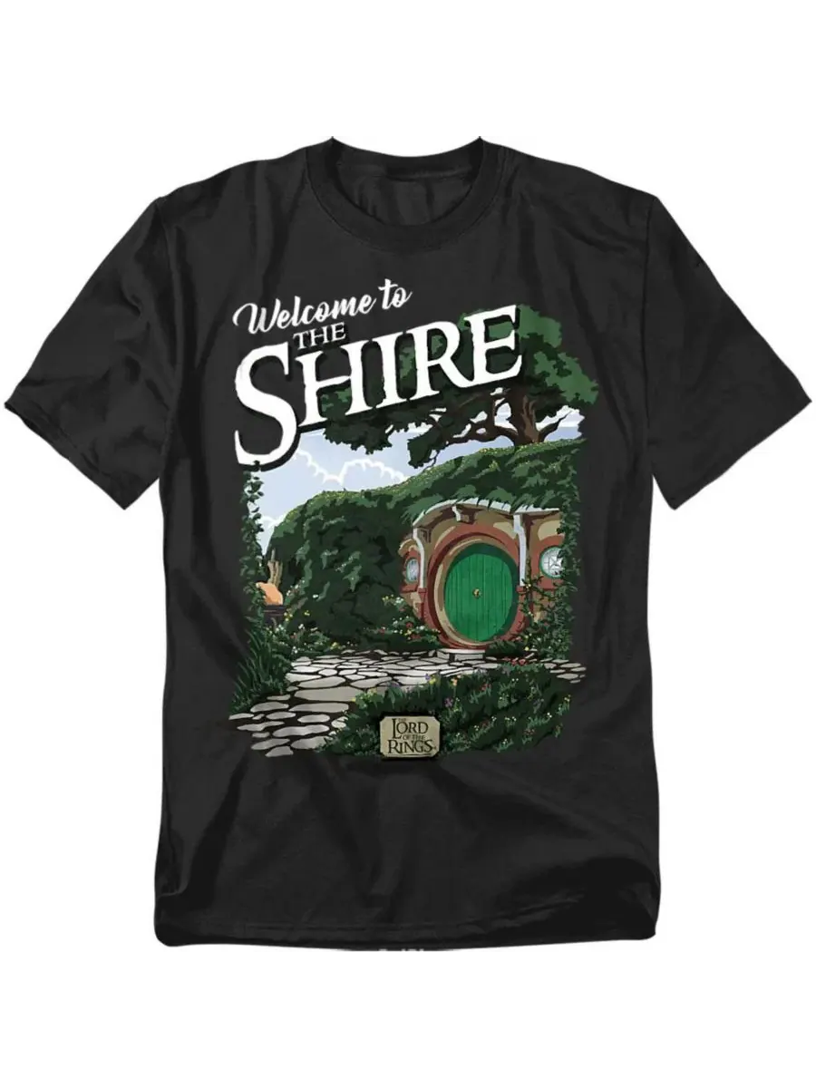 Футболка с принтом Welcome To The Shire Lord Of The Rings — изображение 1 из 3, черный