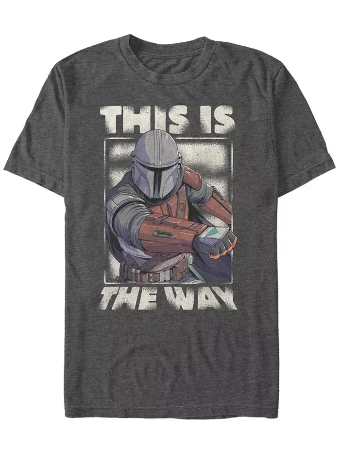 Мужская футболка с коротким рукавом Star Wars The Mandalorian This Is The Way Portrait Fifth Sun — изображение 1 из 1