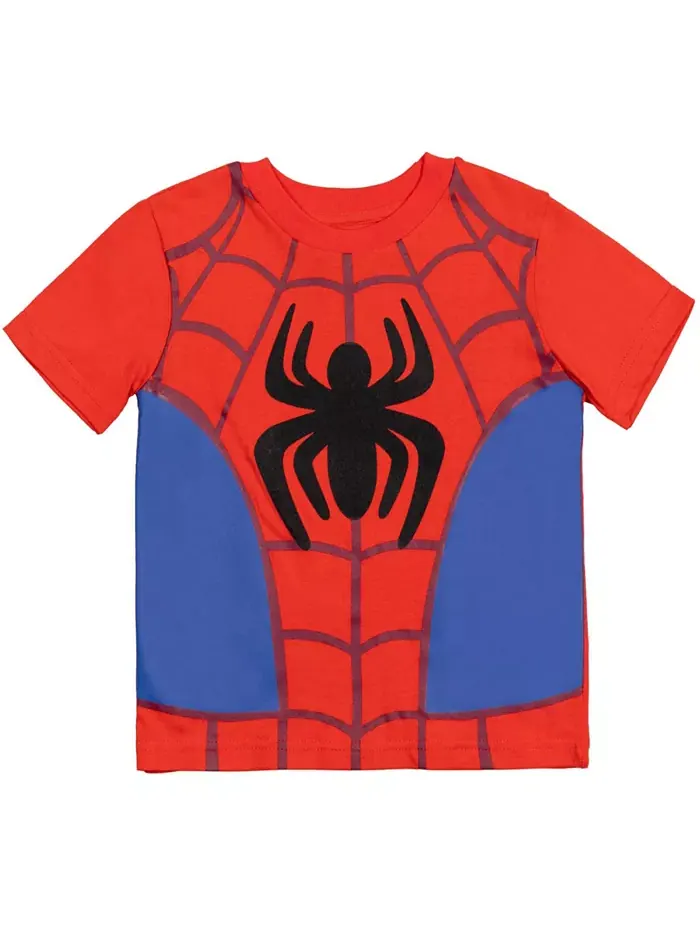 Футболки Marvel Avengers для мальчиков, 3 шт. в наборе Spidey and His Amazing Friends — изображение 5 из 8