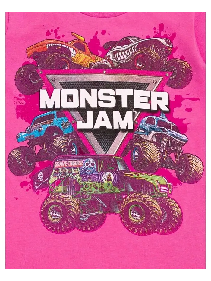 Комплект из 2 футболок для девочек Grave Digger El Toro Loco Whiplash Monster Mut Dalmatian — изображение 4 из 7