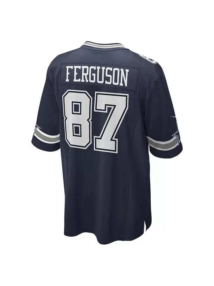 Мужская игровая футболка Jake Ferguson Dallas Cowboys Nike — изображение 2 из 3, темно-синий