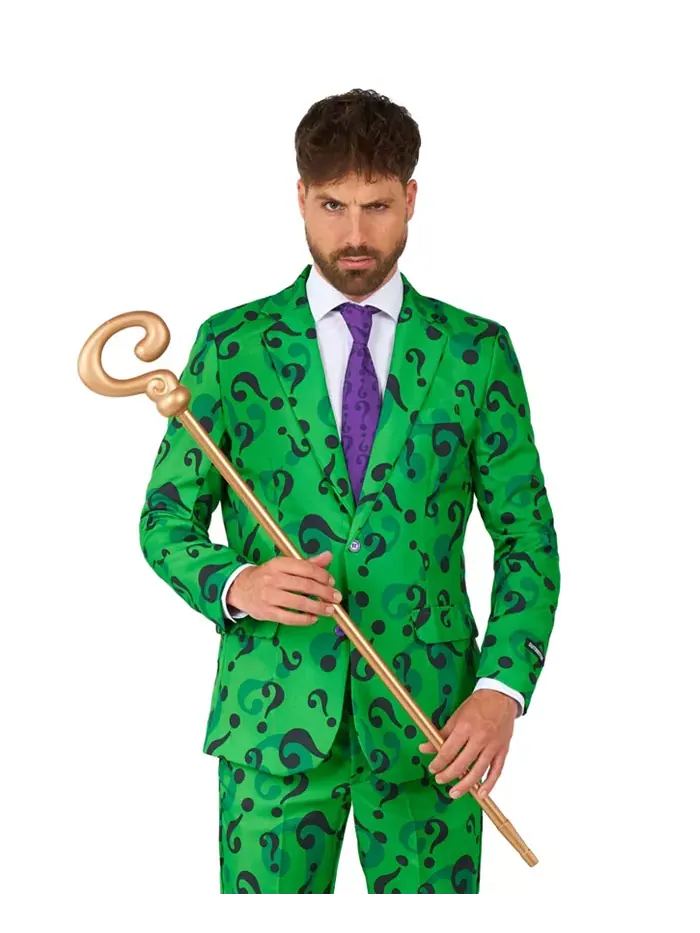 Мужской костюм на Хэллоуин - The Riddler Suitmeister — изображение 4 из 6, зеленый