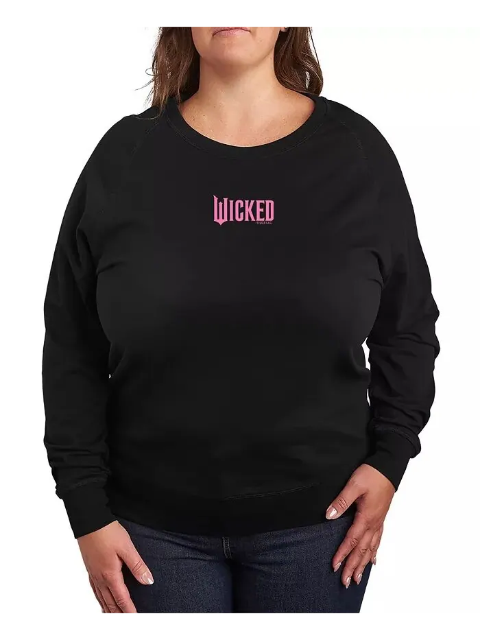 Футболка-пуловер с графическим логотипом Wicked Pink размера Plus Hybrid Apparel — изображение 1 из 3, черный