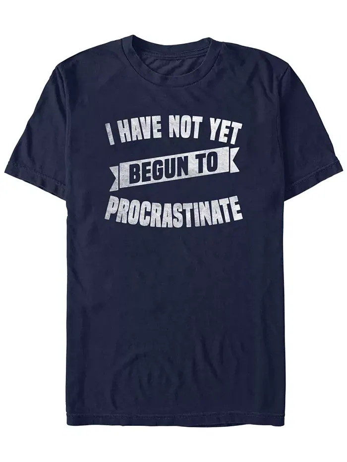 Мужская футболка с коротким рукавом Procrastinate Fifth Sun — изображение 1 из 3, темно-синий