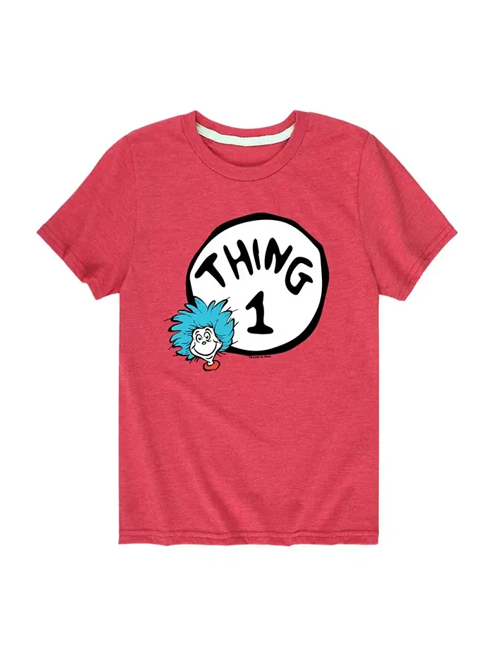 Футболка с принтом Thing 1 для мальчиков Dr. Seuss — изображение 1 из 3, красный