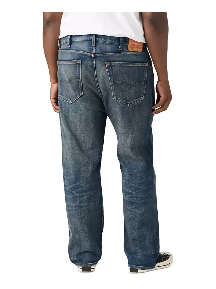 Мужские джинсы Big & Tall 501 Original Fit Stretch Levi'S — изображение 3 из 4, синий