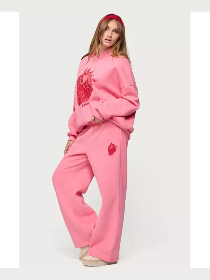 Женские спортивные штаны Strawberry Babe Edikted — изображение 3 из 5, розовый