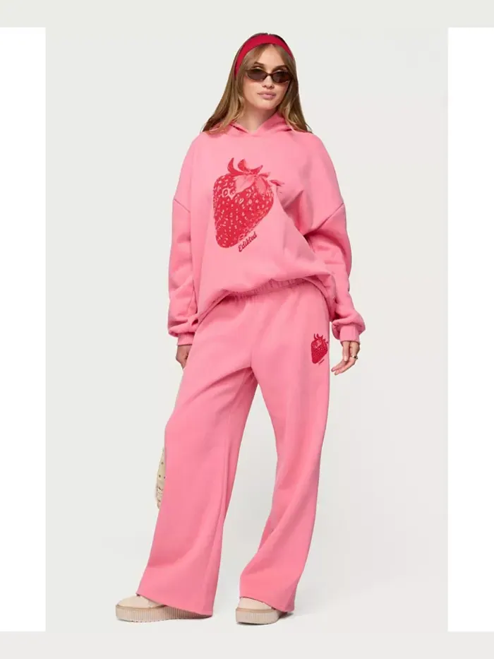 Женские спортивные штаны Strawberry Babe Edikted — изображение 5 из 5, розовый