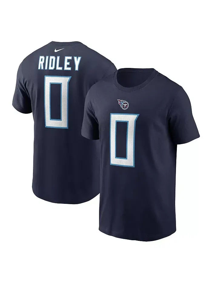 Мужская футболка с именем и номером игрока Calvin Ridley, Tennessee Titans — изображение 1 из 3, синий