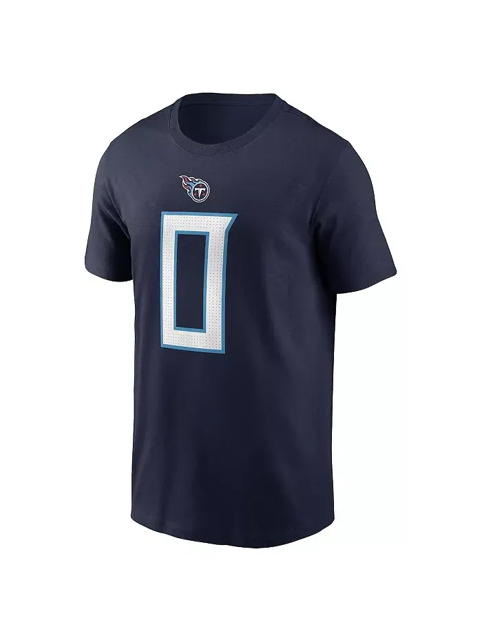 Мужская футболка с именем и номером игрока Calvin Ridley, Tennessee Titans — изображение 2 из 3, синий
