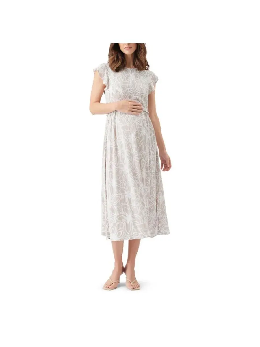 Женское платье для кормления Alona Ripe Maternity — изображение 1 из 6, песочный/белый