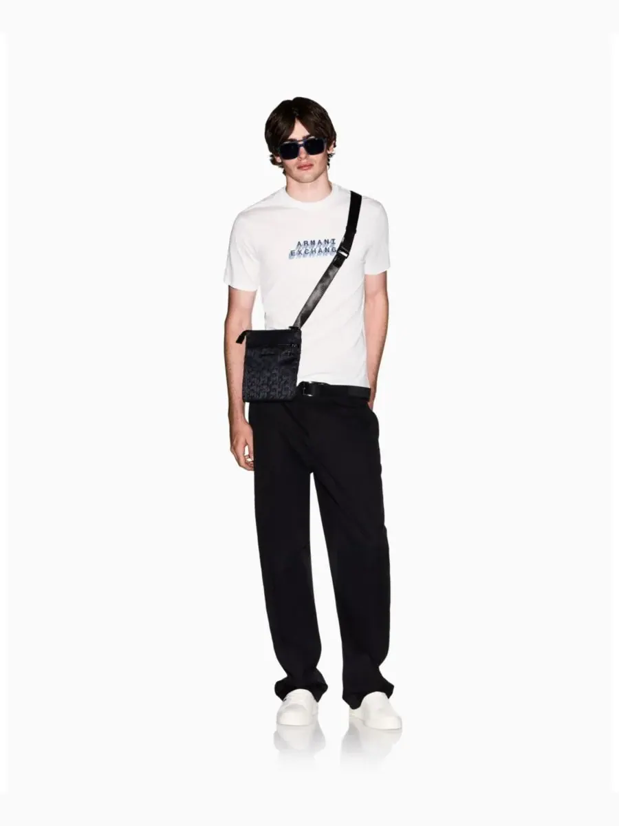 Мужская футболка с коротким рукавом и 3D-логотипом A|X Armani Exchange — изображение 2 из 5, белый