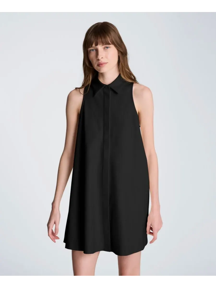 Женское платье-рубашка с воротником-стойкой Kenneth Cole