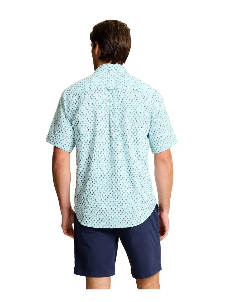 Мужская рубашка с коротким рукавом Nova Wave Flock Tommy Bahama — изображение 3 из 3, синий