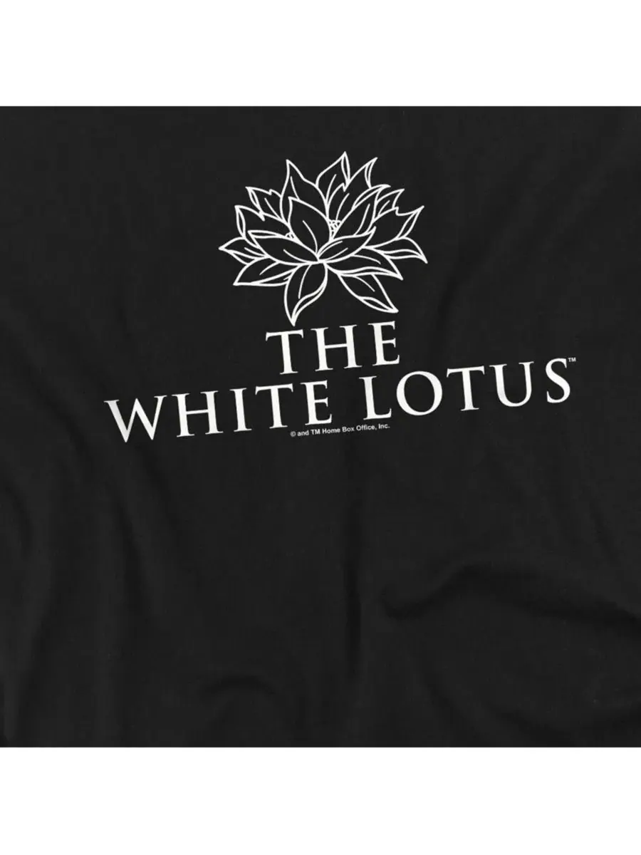 Футболка с принтом The White Lotus Stacked Logo Darks Logovision — изображение 2 из 3, черный