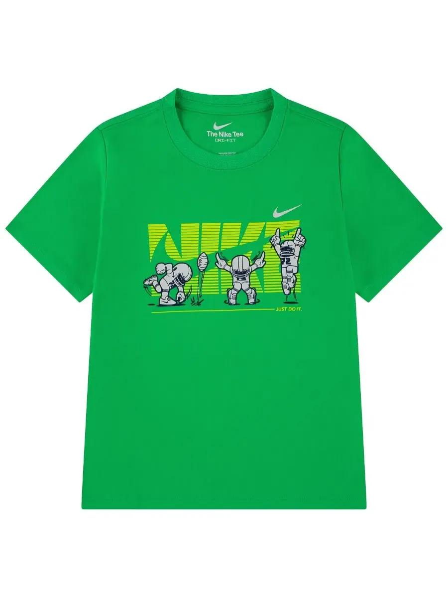 Футболка с коротким рукавом Dri-FIT End Zone Nike — изображение 1 из 4, зеленый