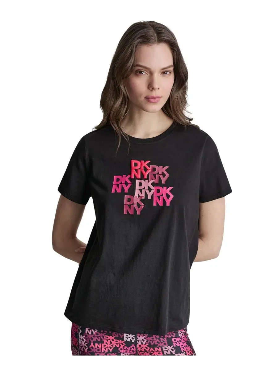 Футболка с логотипом DKNY Sport — изображение 1 из 4, черный