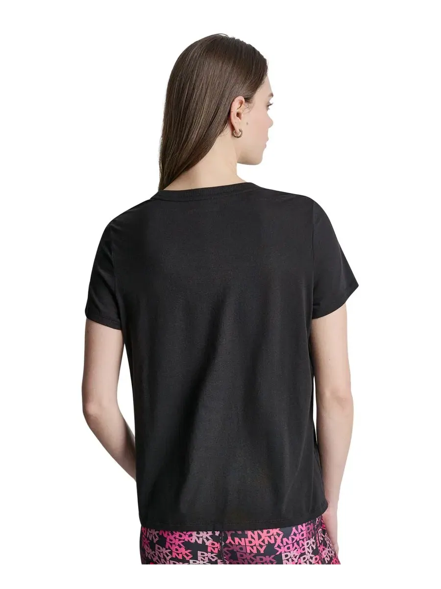 Футболка с логотипом DKNY Sport — изображение 4 из 4, черный