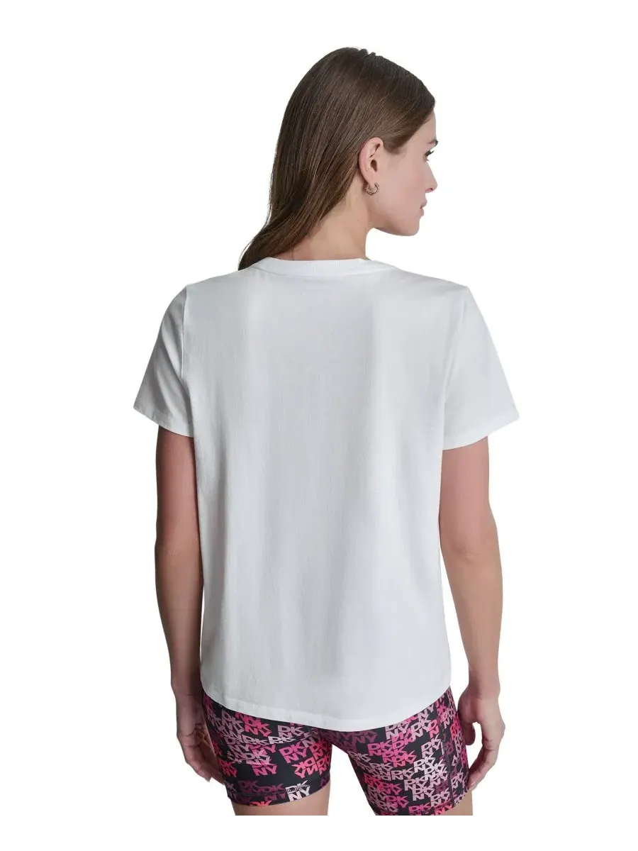 Футболка с логотипом DKNY Sport, Mixed Media — изображение 4 из 6, белый