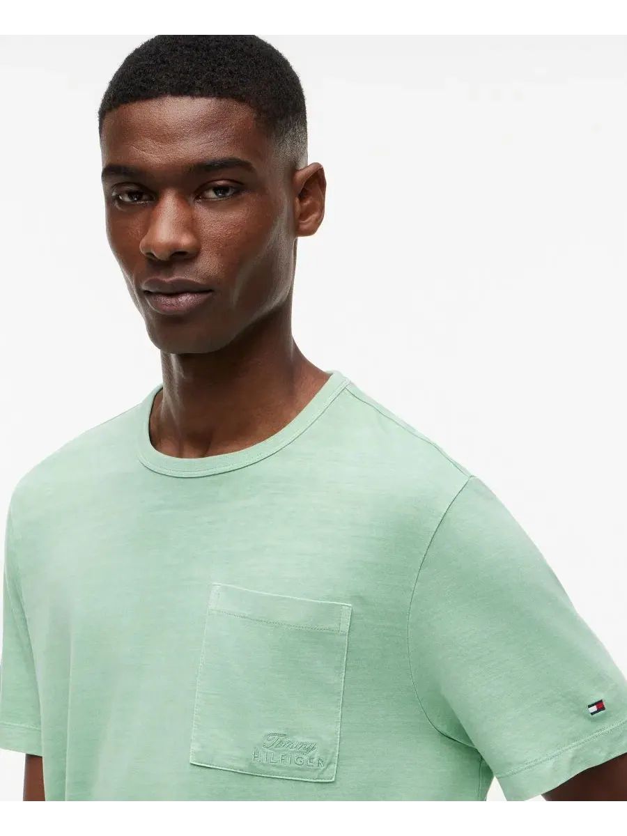 Футболка с нагрудным карманом, короткий рукав Tommy Hilfiger, Cut Grass — изображение 3 из 4