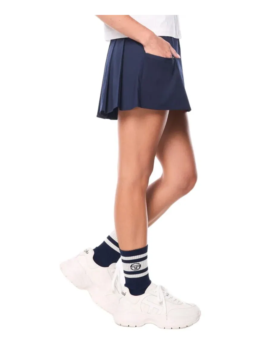 Юбка с защипами сзади Piano Skirt Sergio Tacchini — изображение 2 из 5, синий