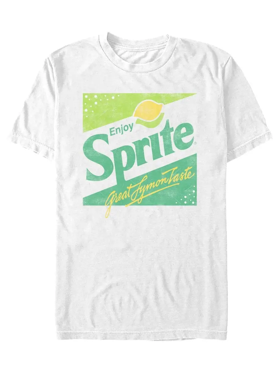 Футболка хлопковая с принтом Coca-Cola Square Sprite Fifth Sun — изображение 1 из 3, белый