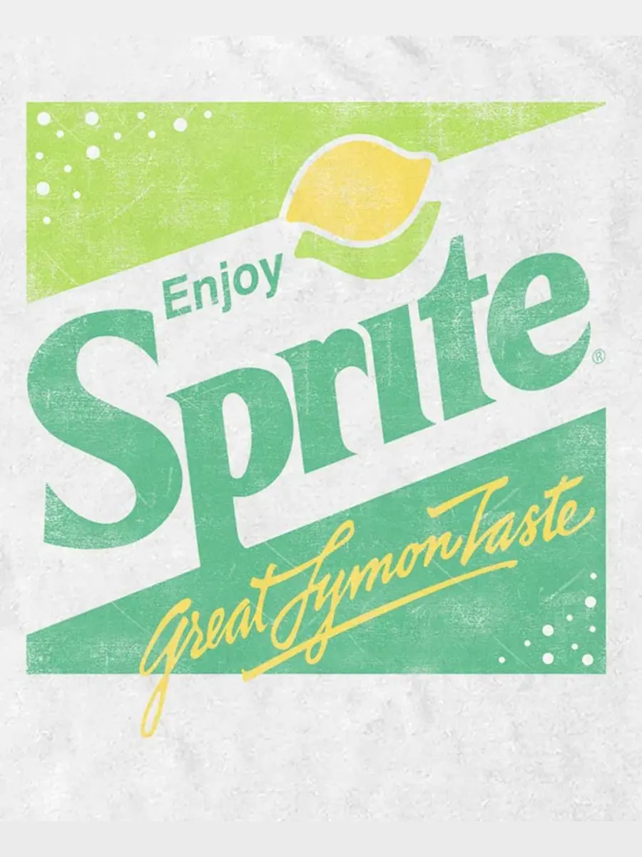 Футболка хлопковая с принтом Coca-Cola Square Sprite Fifth Sun — изображение 3 из 3, белый