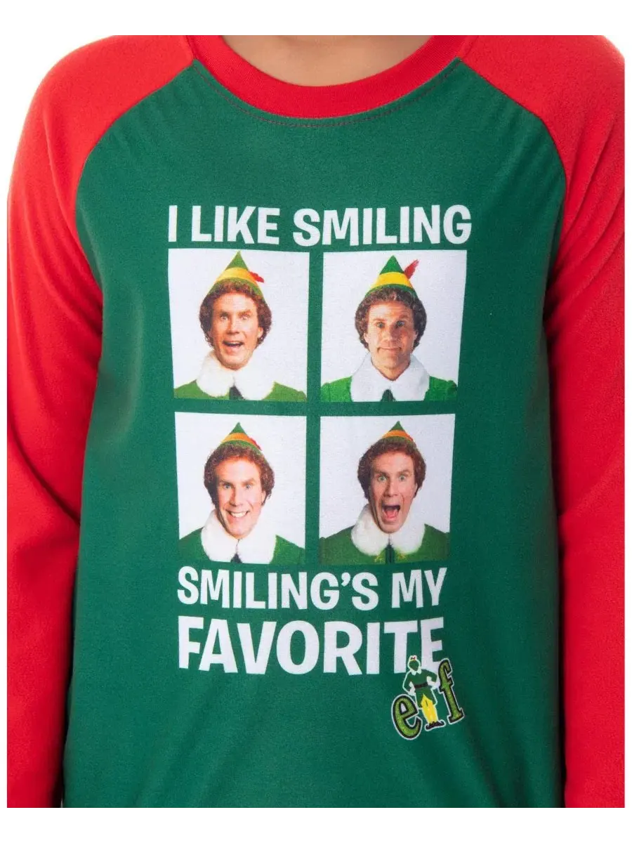 Пижамный комплект с раглан-рукавом и принтом Buddy The Elf Elf — изображение 2 из 3, нет цвета