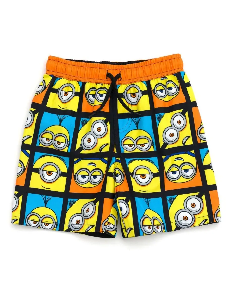 Плавки с принтом Minions — изображение 1 из 3, синий оранжевый желтый