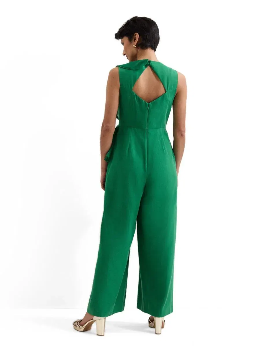 Комбинезон с воланами Jillian Wide Leg Phase Eight — изображение 3 из 7, зеленый