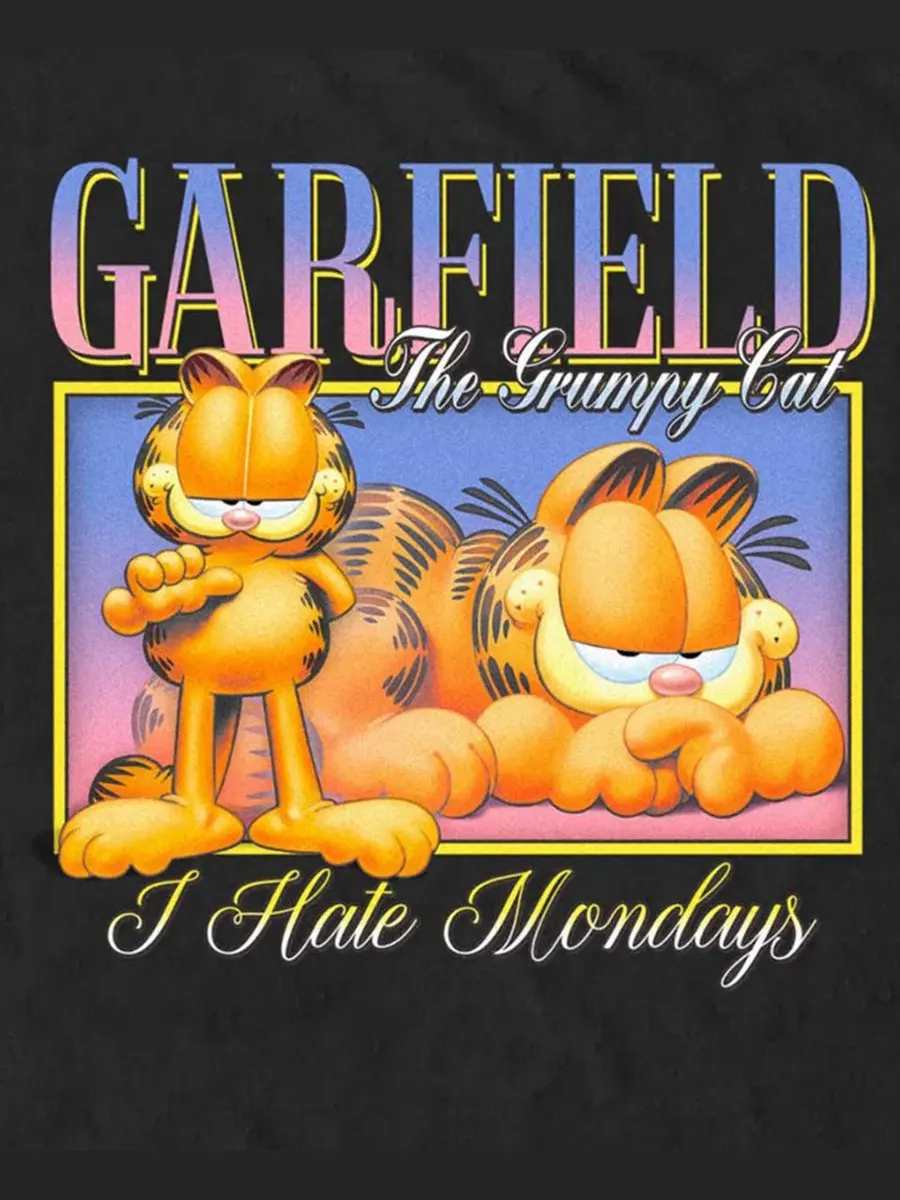 Футболка с принтом Monday Vibe Fifth Sun — изображение 3 из 3, черный