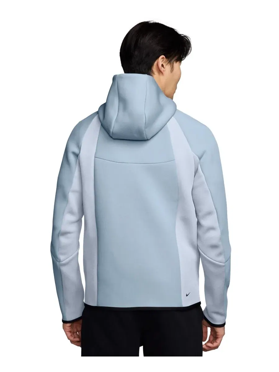Флисовая кофта с капюшоном, цвет-блок, полная застежка-молния Nike — изображение 3 из 3